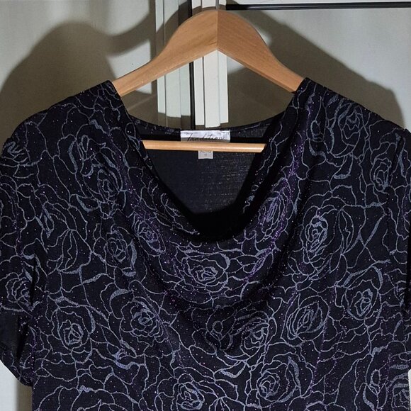 Black and Purple Shimmering Top - Picture 2 of 3